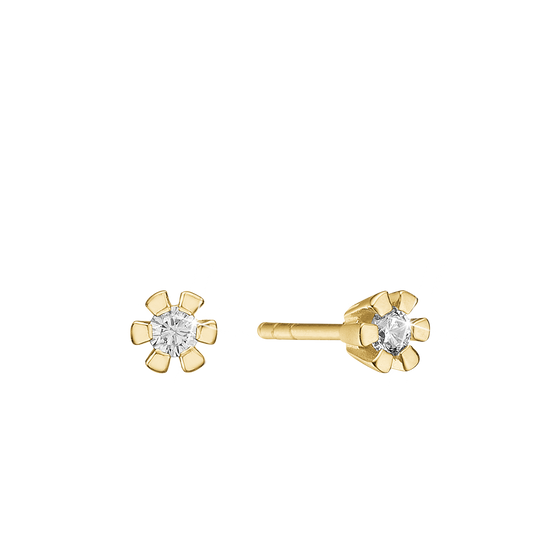 Eternity Ørestikker 14 Karat Guld Med 2x0,35ct W/SI Diamant