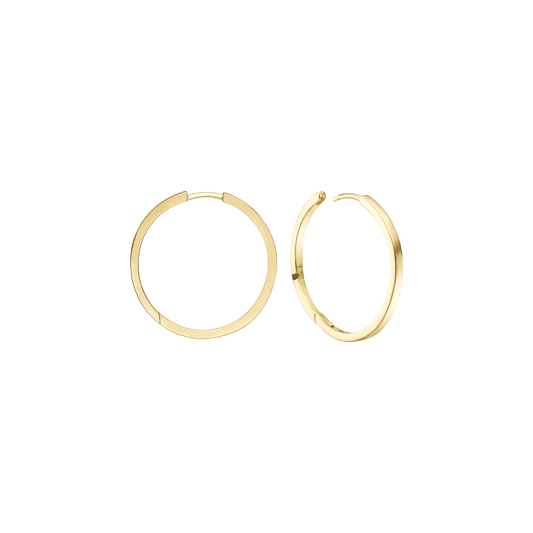 Creoler 8 Karat Guld Diameter 16,5 mm Med Vippelås