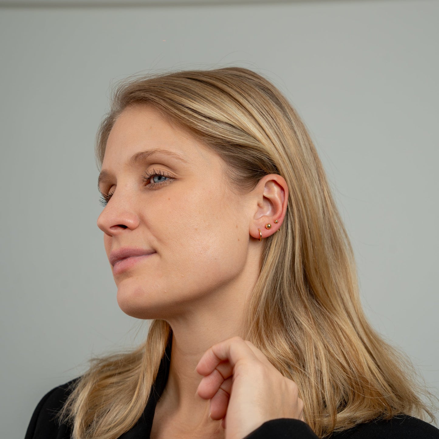 Kugle Ørestikker 14 Karat Guld 3 mm