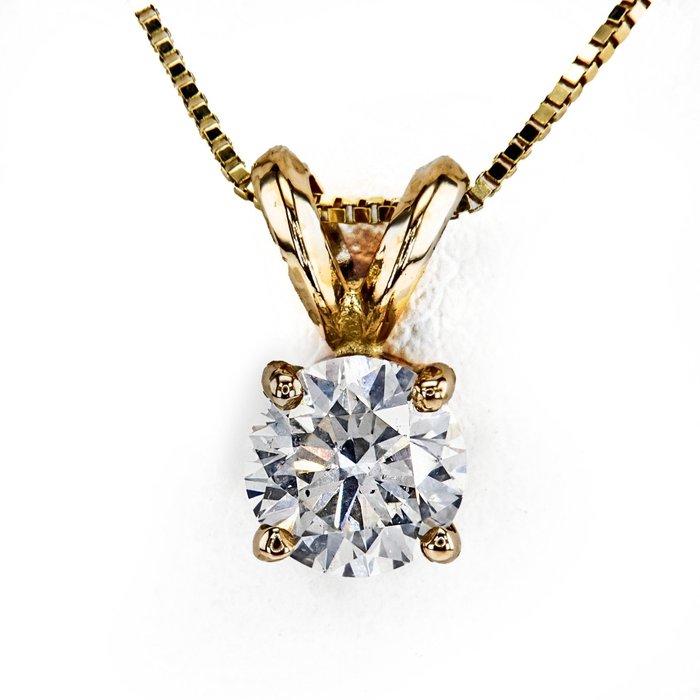 Necklace - 14 kt. Yellow gold - 0.61ct. tw. Diamond (Natural)