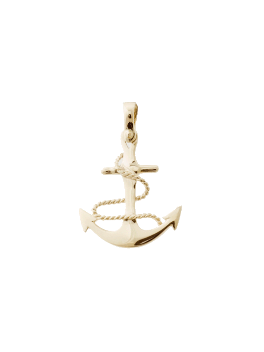 Vedhæng, anker, 22x18mm, 8 kt guld.