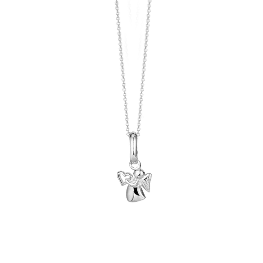 Halskæde til Børn med Engel Sterling Sølv 38 cm