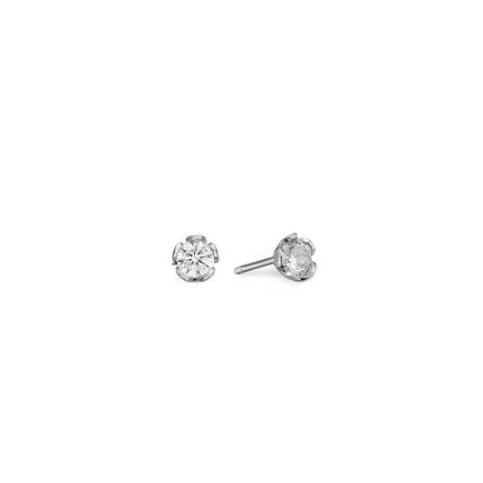 Cubic Zirkonia Ørestikker Sterling Sølv 4,5 mm