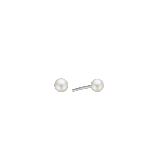 Ferskvandsperle Ørestikker Sterling Sølv 5 mm