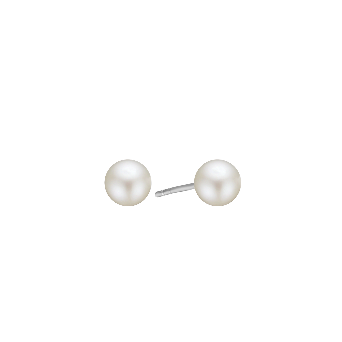 Ferskvandsperle Ørestikker Sterling Sølv 8 mm