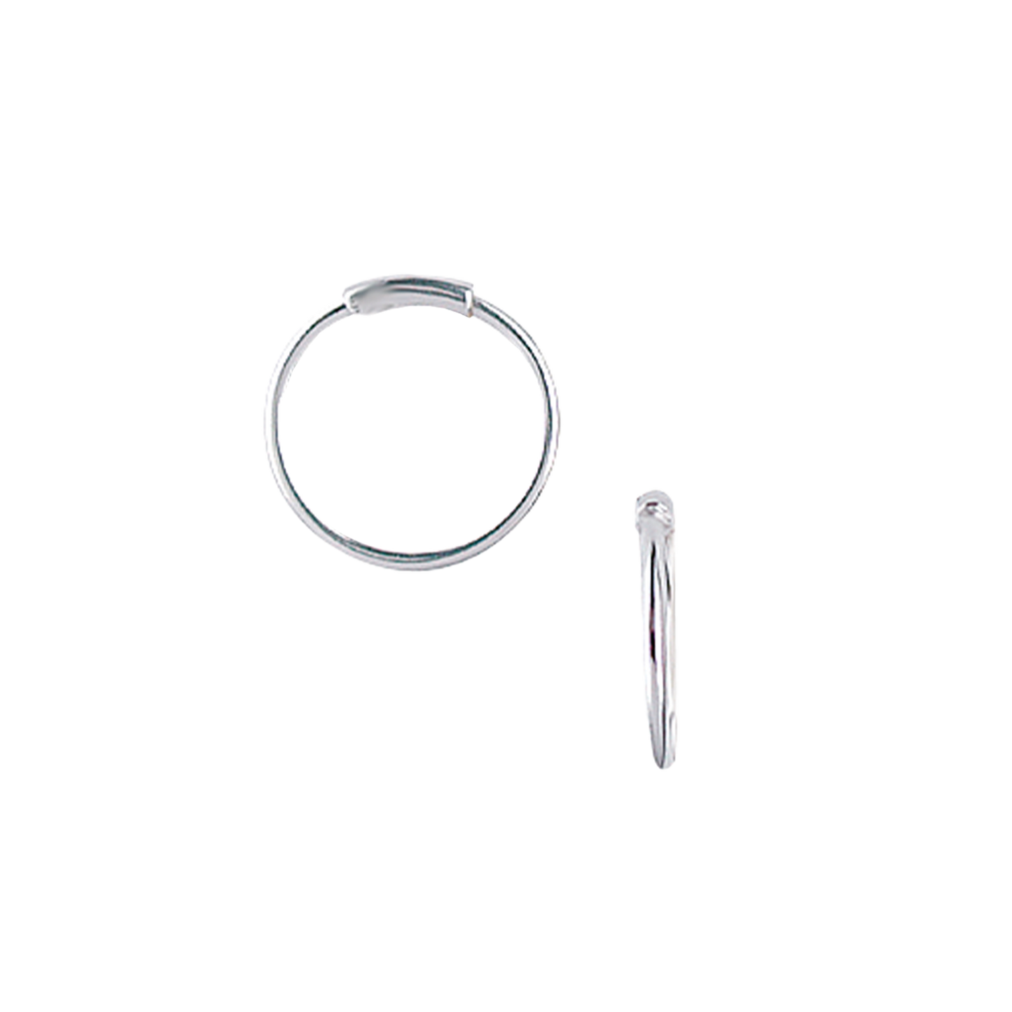 Creoler Sterling Sølv 15,5 mm Med Vippelås Tråd 1 mm