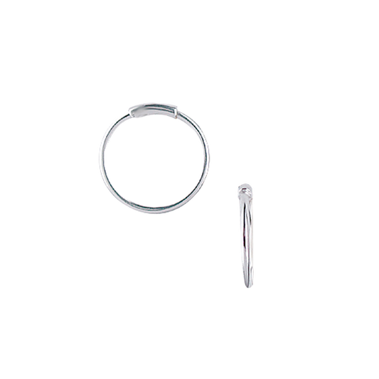 Creoler Sterling Sølv 15,5 mm Med Vippelås Tråd 1 mm