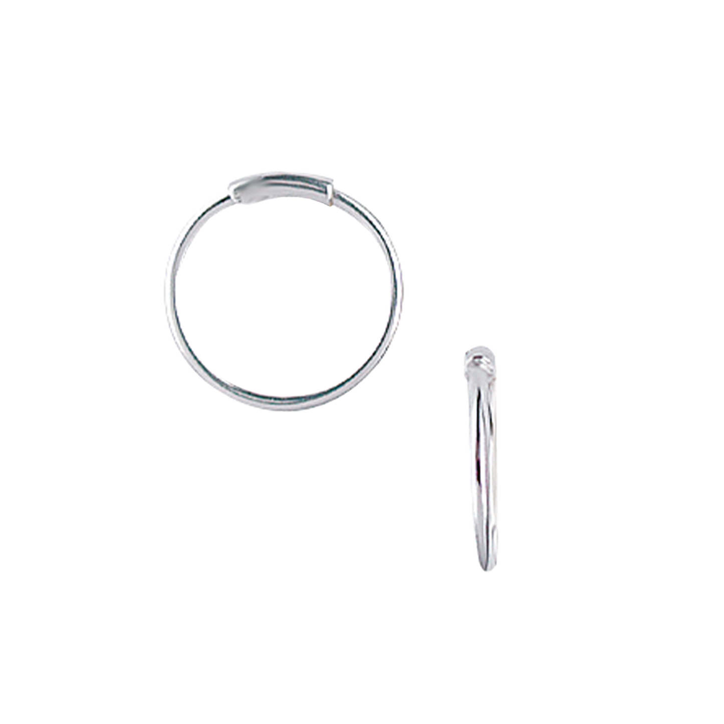 Creoler Sterling Sølv 17,5 mm Med Vippelås Tråd 1 mm