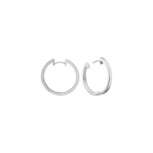 Creoler Sterling Sølv 14 mm Med Vippelås Tråd 3 mm