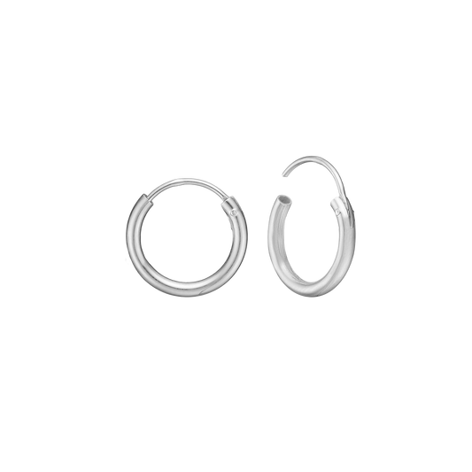 Creoler Sterling Sølv 14 mm Med Vippelås Tråd 2 mm