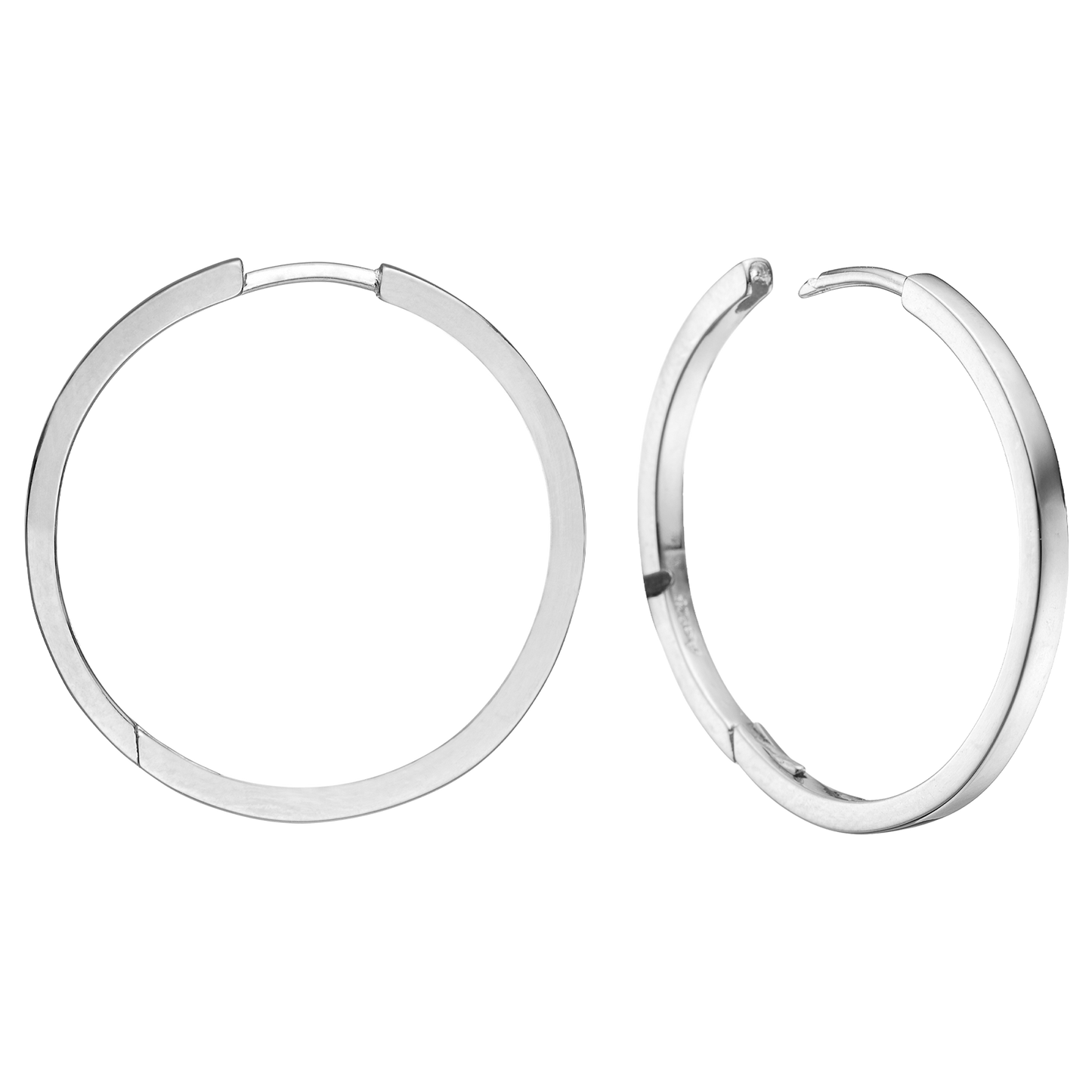 Creoler Sterling Sølv 32 mm Med Vippelås Tråd 2 mm