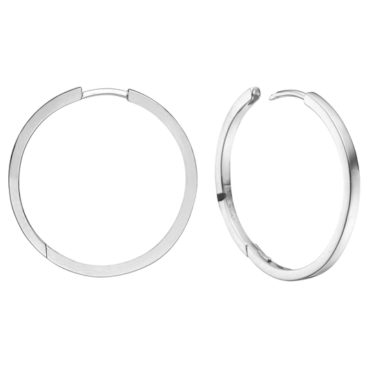 Creoler Sterling Sølv 32 mm Med Vippelås Tråd 2 mm