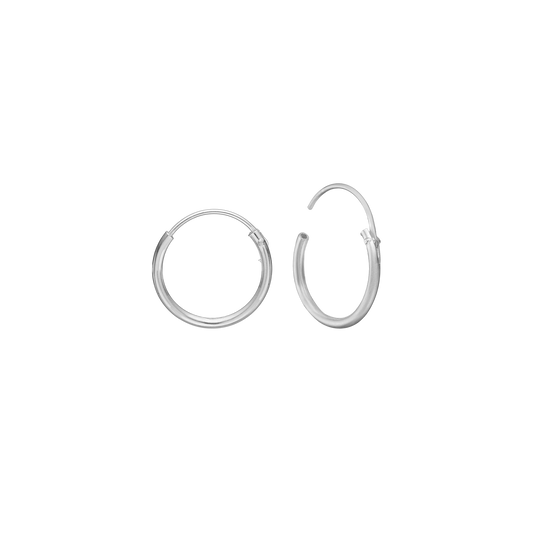 Creoler Sterling Sølv 12 mm Med Vippelås Tråd 1,2 mm