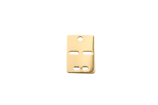 Vedhæng, ID-plade,22x15 mm, 8 kt guld