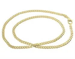Panser 8 karat guldkæde - 3.4 mm.