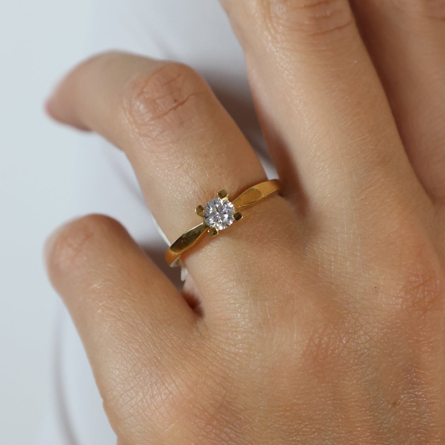 Eternity Ring 14 Karat Guld Med 0,35ct W/SI Diamant