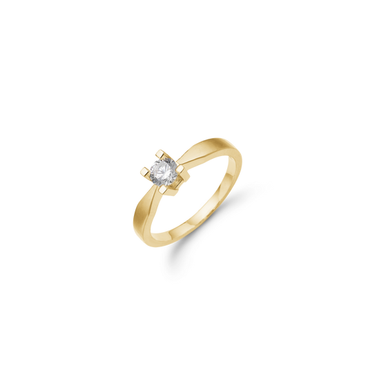 Eternity Ring 14 Karat Guld Med 0,40ct W/SI Diamant