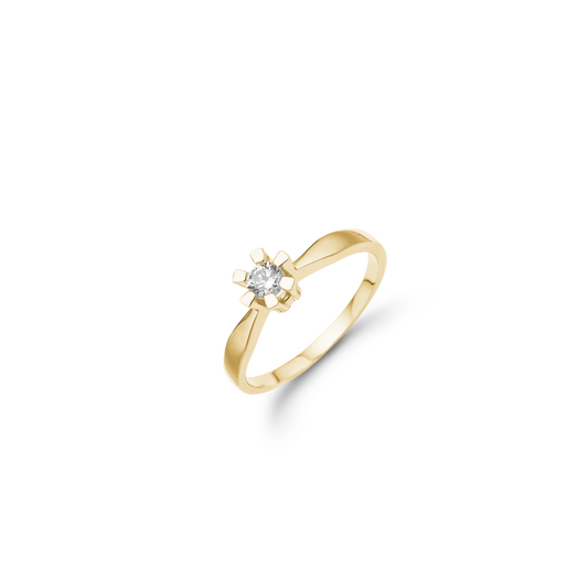 Eternity Ring 14 Karat Guld Med 0,25ct W/SI Diamant