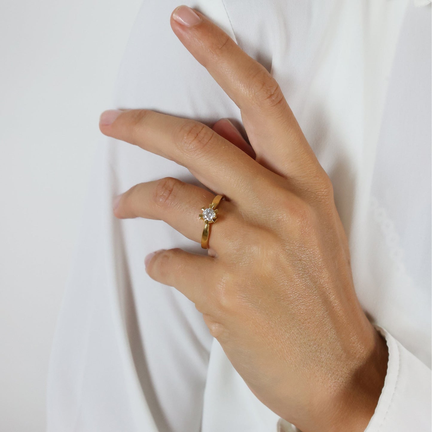 Eternity Ring 14 Karat Guld Med 0,30ct W/SI Diamant