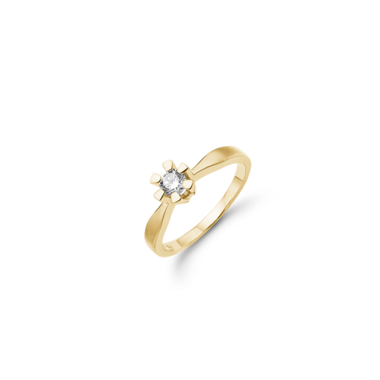 Eternity Ring 14 Karat Guld Med 0,35ct W/SI Diamant