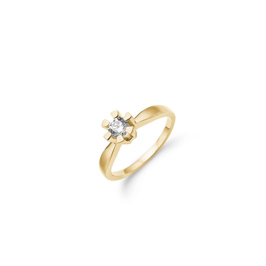 Eternity Ring 14 Karat Guld Med 0,40ct W/SI Diamant