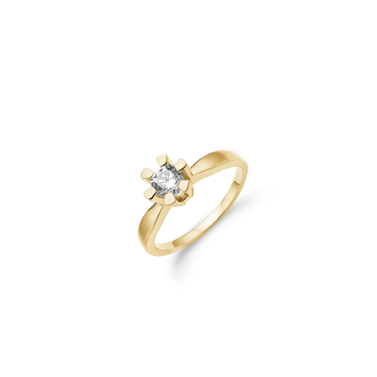 Eternity Ring 14 Karat Guld Med 0,50ct W/SI Diamant