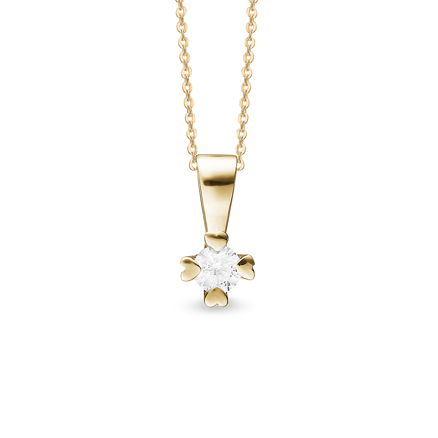 Mary Vedhæng 14 Karat Guld Med 1,00ct W/VS Labgrown Diamant