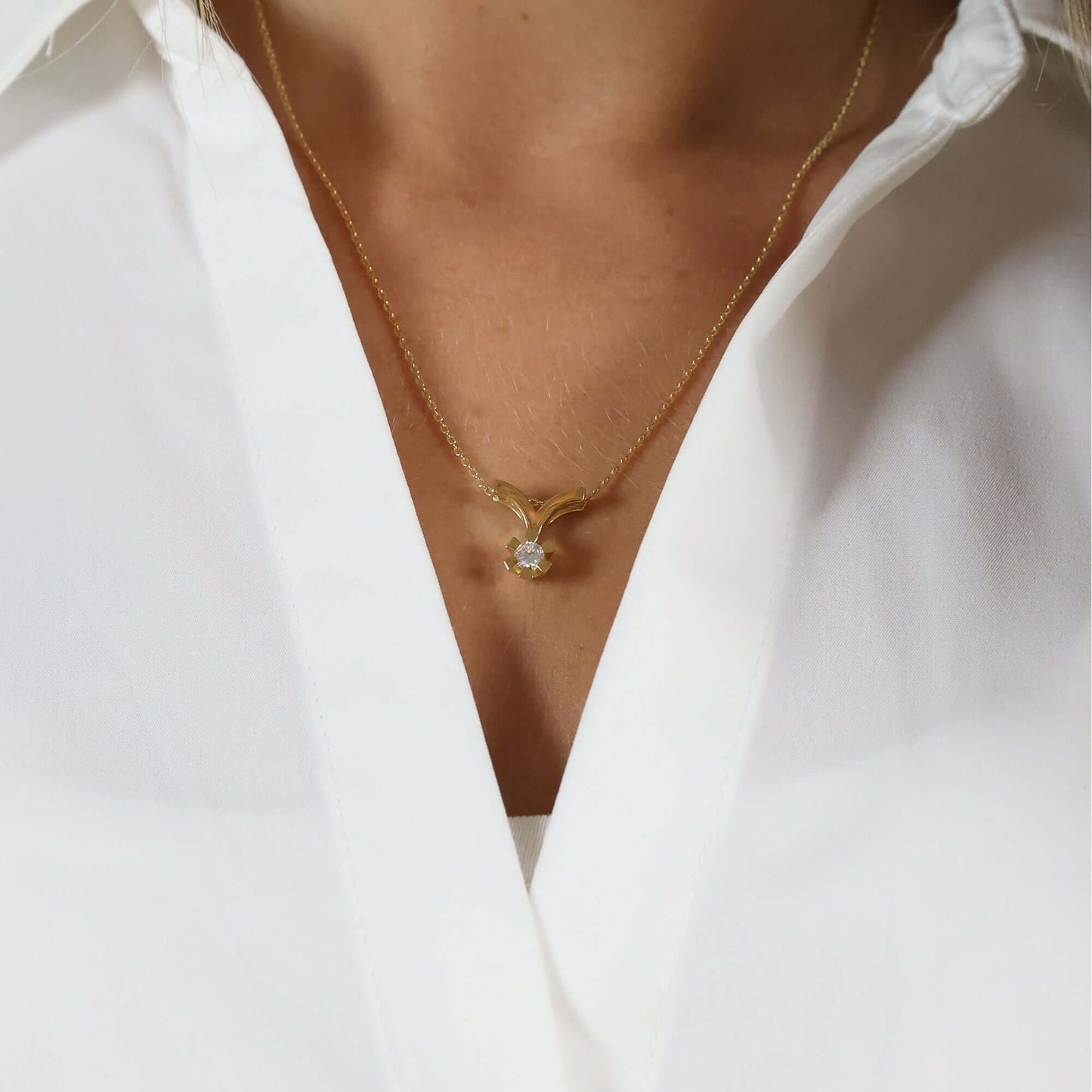 Eternity Vedhæng 14 Karat Guld Med 0,30ct W/SI Diamant