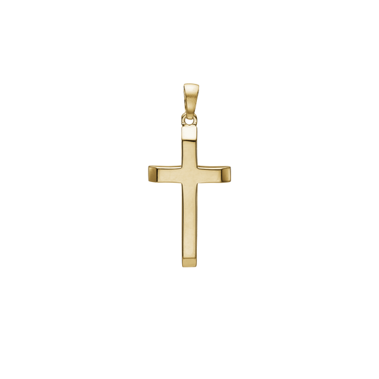 Kors Vedhæng  14 Karat Guld 13,5 x 22,5 mm