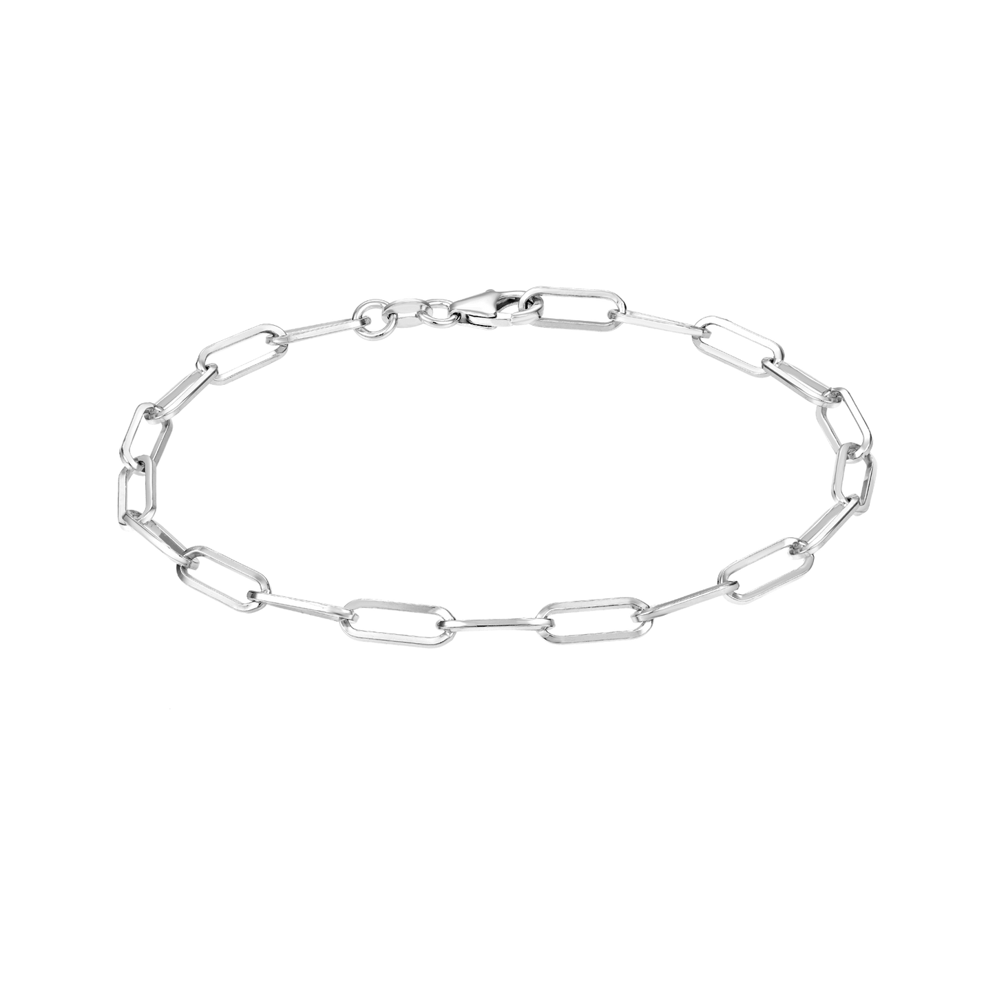 Sølv armbånd ovale led