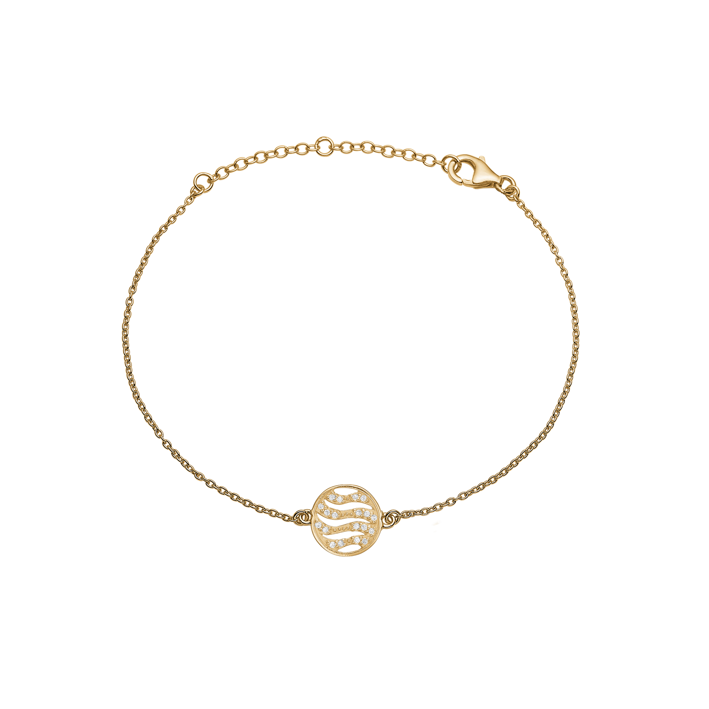 Armbånd Bølger 8 Karat Guld 14,4 - 21 cm