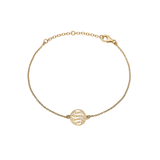 Armbånd Bølger 8 Karat Guld 14,4 - 21 cm
