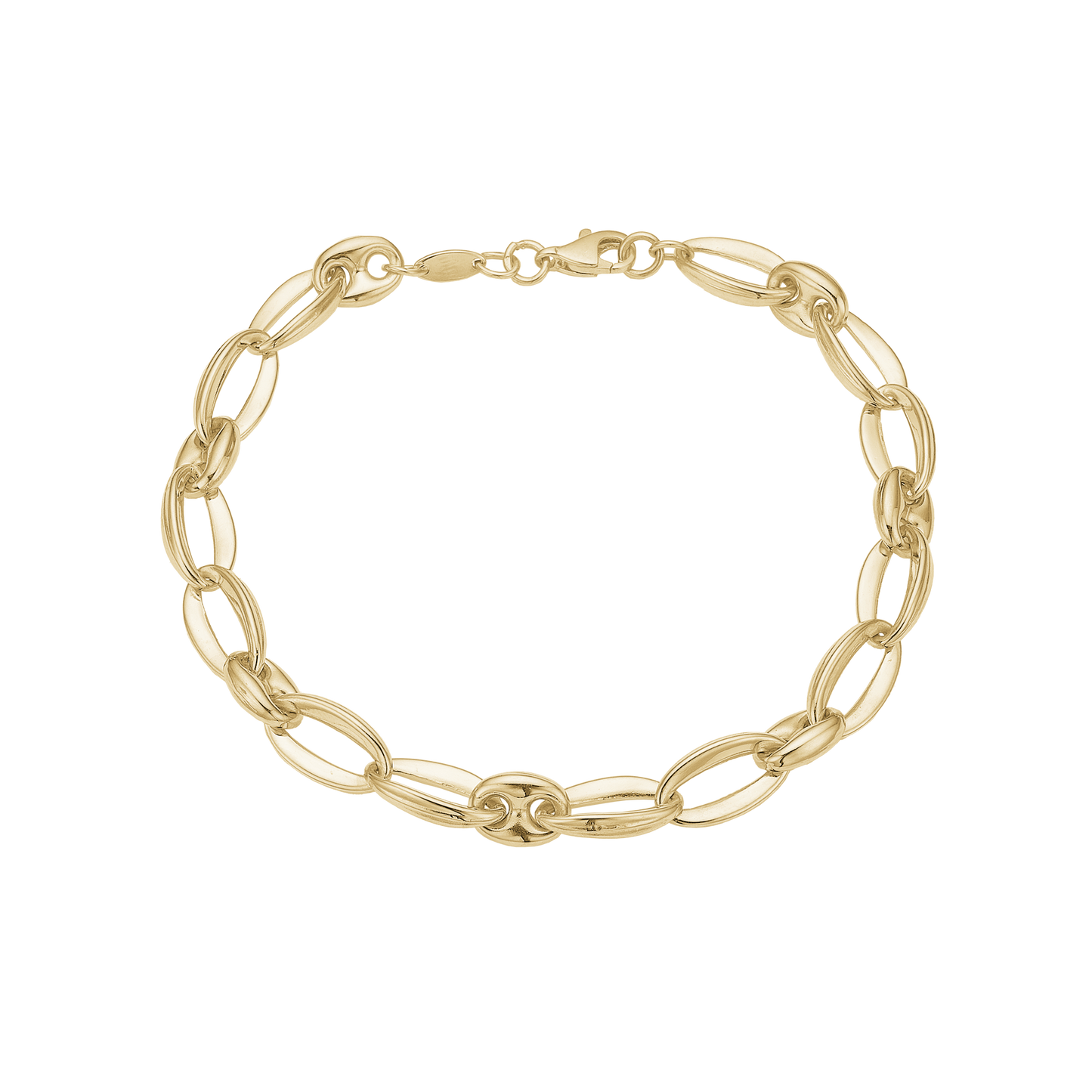 Armbånd Lænke 8 Karat Guld 19 cm