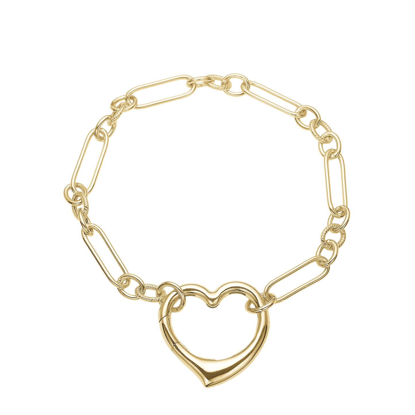 Armbånd Hjerte 8 Karat Guld 19 cm