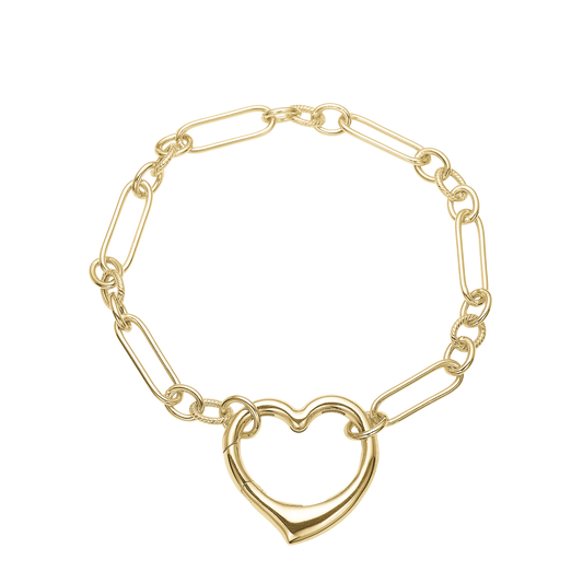 Armbånd Hjerte 8 Karat Guld 19 cm