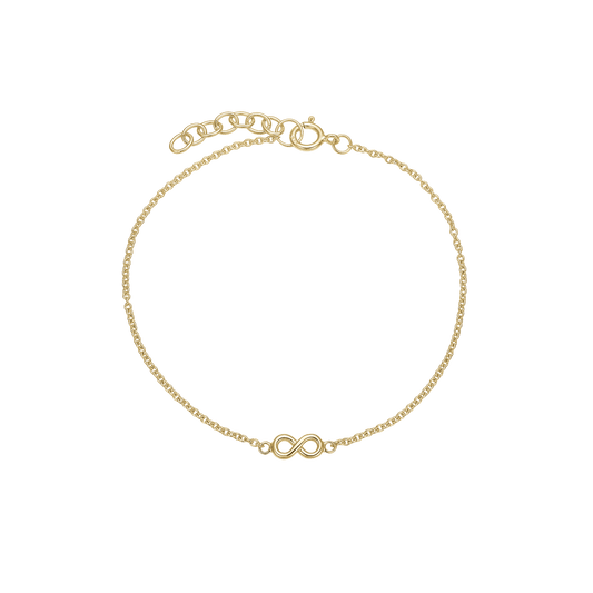 Armbånd til Børn Eternity Forgyldt Sterling Sølv