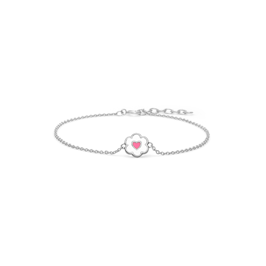 Armbånd til Børn Hjerteblomst Sterling Sølv