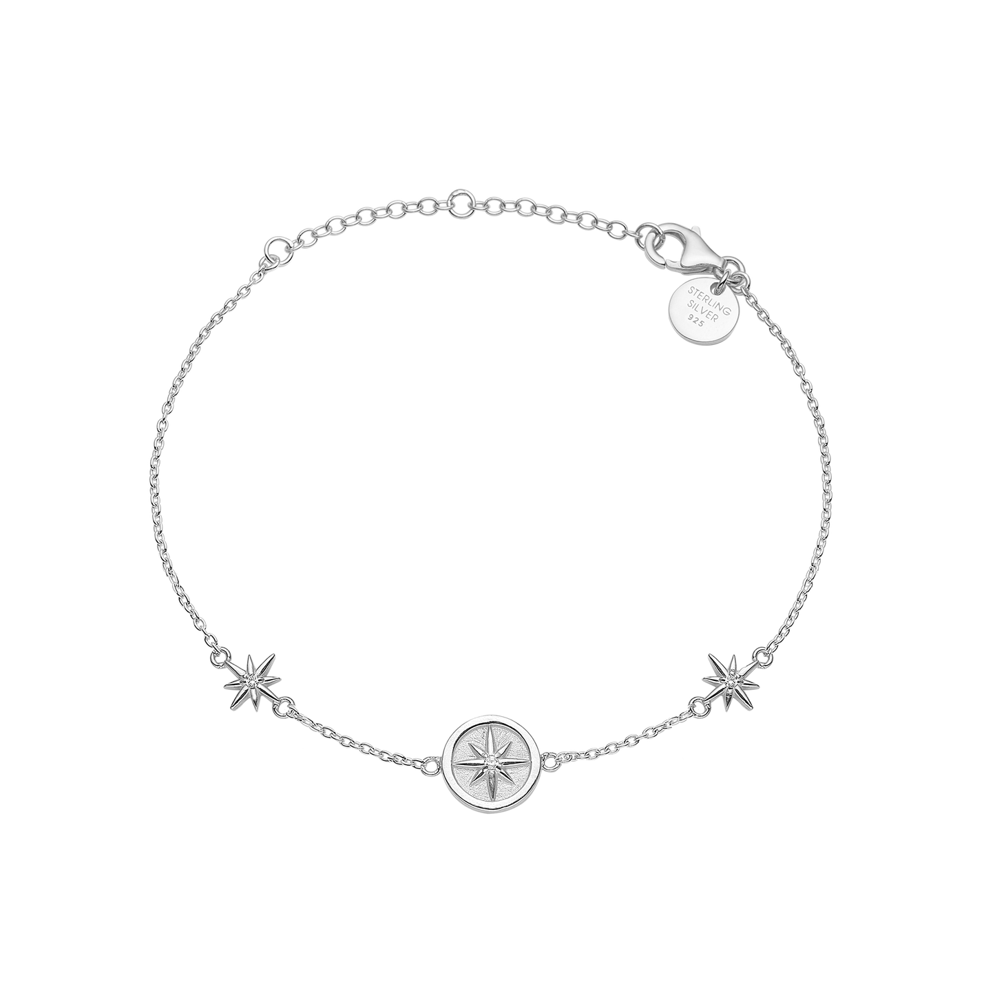 Armbånd Star Of The Night Cubic Zirkonia Sterling Sølv 16 + 4 cm