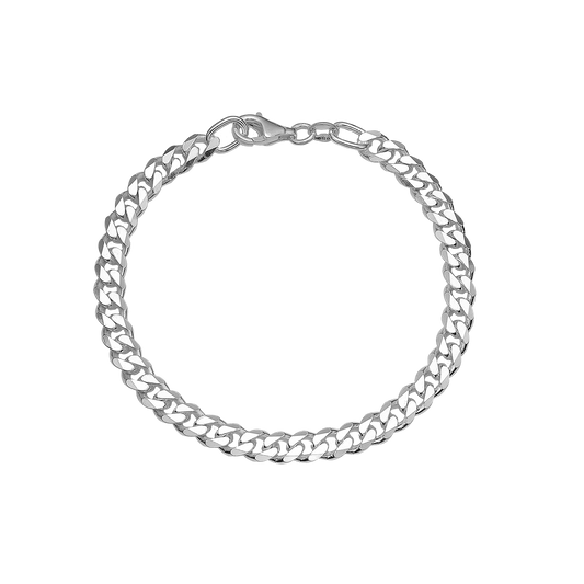 Armbånd Panzer Sterling Sølv Bredde 4,5 mm Længde 20 cm