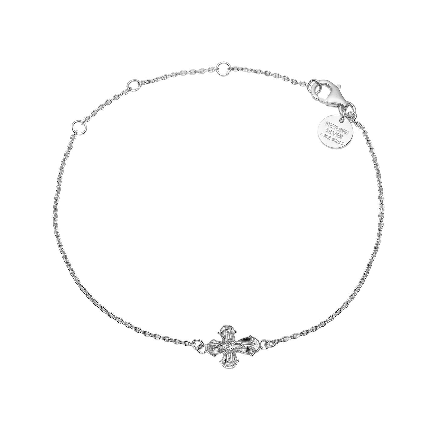 Dagmarkors Armbånd Sterling Sølv 14,5 - 21 cm