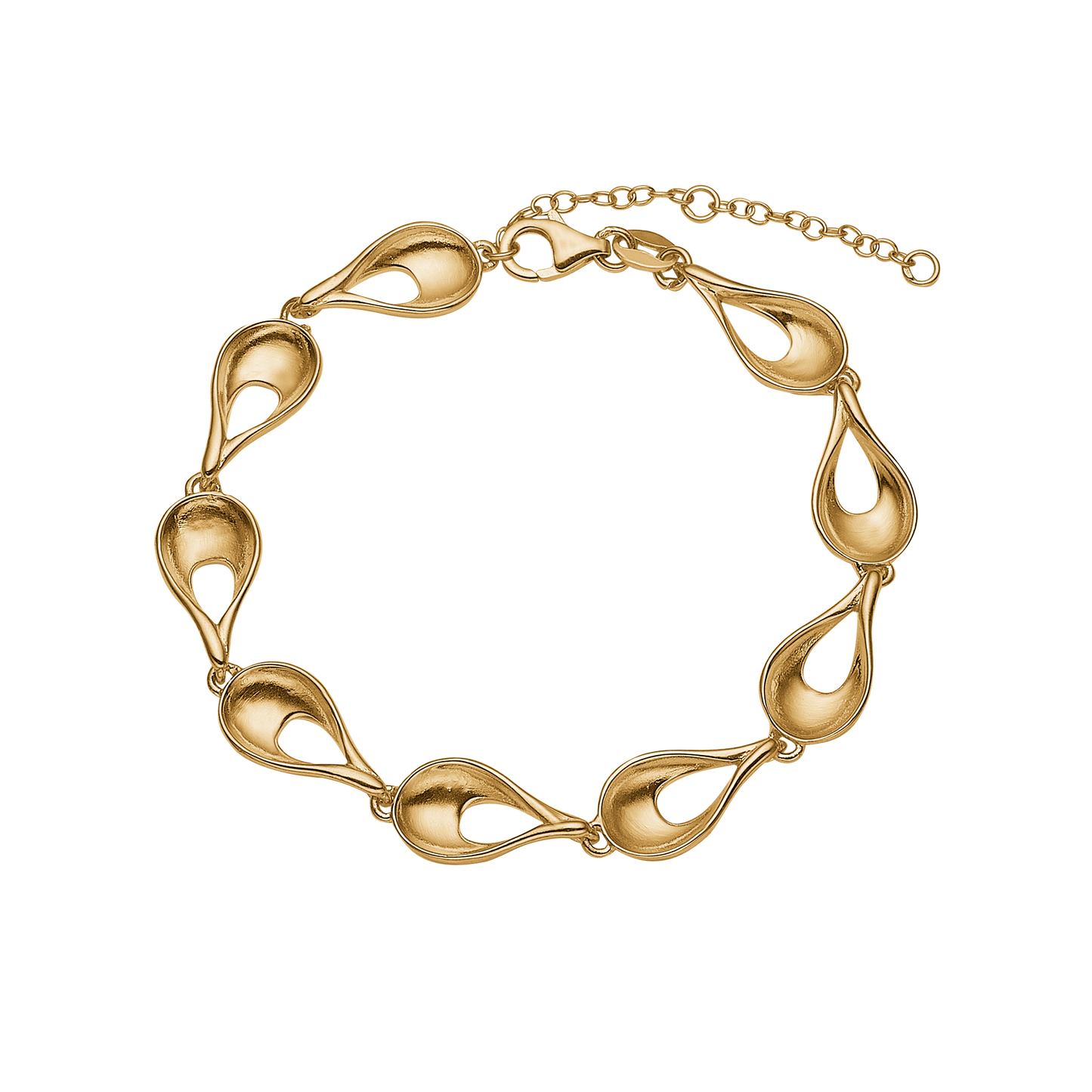 Armbånd Dråber Forgyldt Sterling Sølv