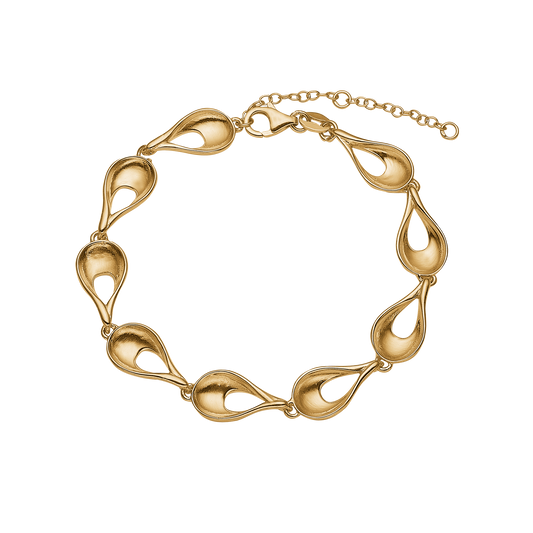 Armbånd Dråber Forgyldt Sterling Sølv