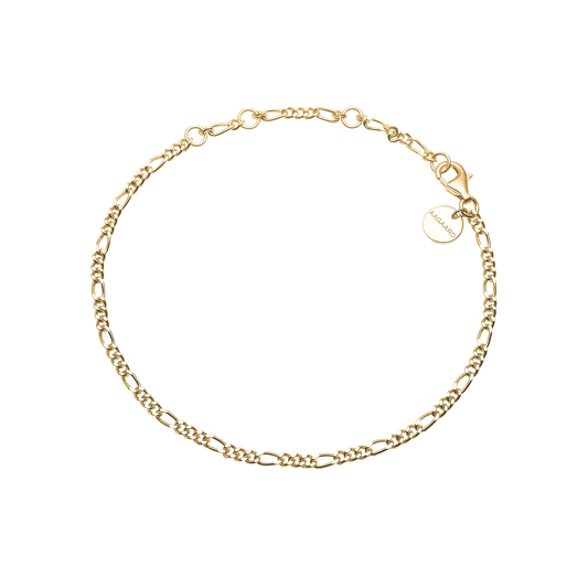 Armbånd Led Forgyldt Sterling Sølv 21 cm