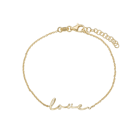Armbånd Love Forgyldt Sterling Sølv
