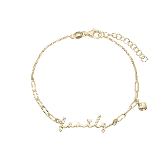 Armbånd Family Forgyldt Sterling Sølv