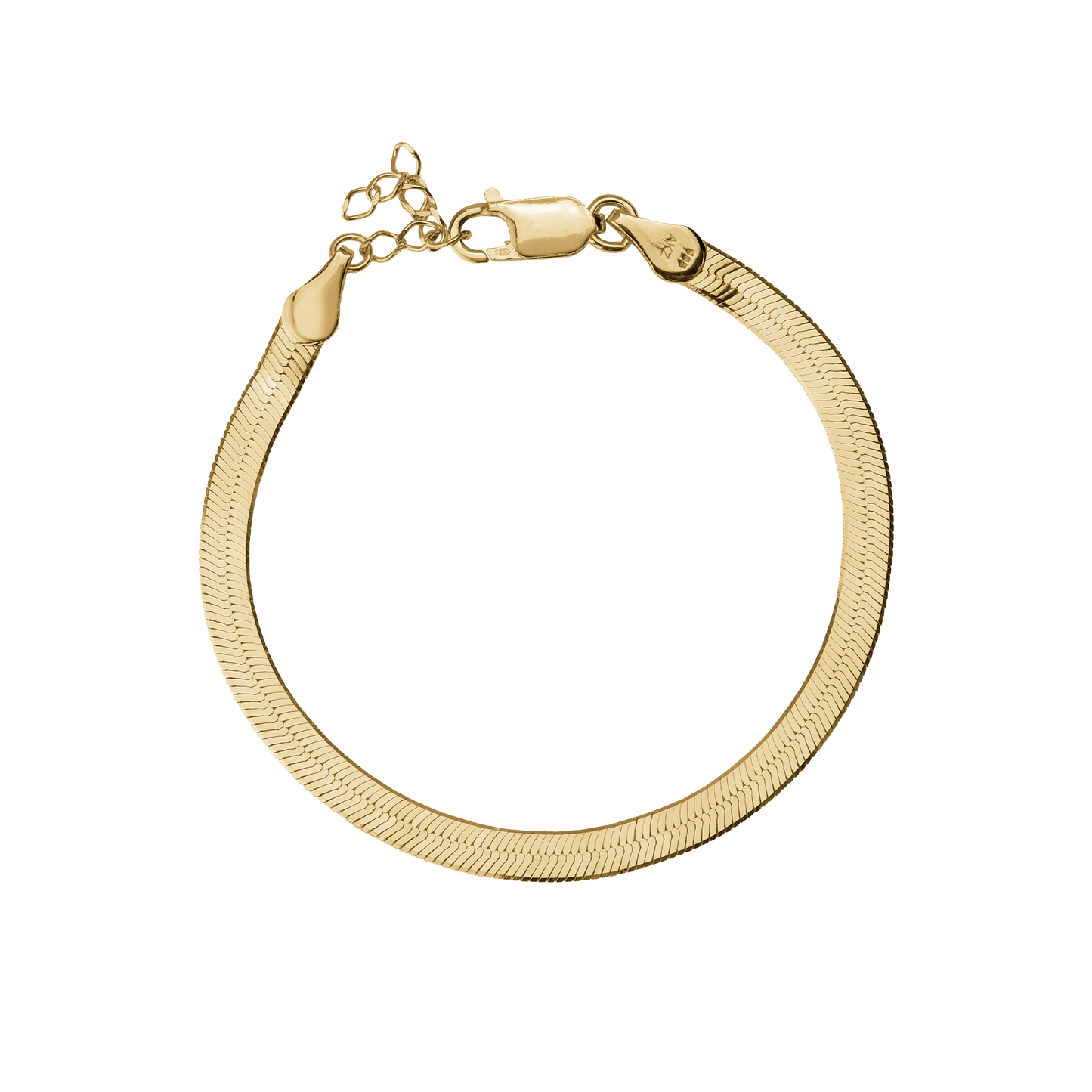 Armbånd Panzer Flex Forgyldt Sterling Sølv 20 cm 17 + 3 cm