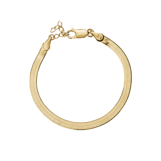 Armbånd Panzer Flex Forgyldt Sterling Sølv 20 cm 17 + 3 cm