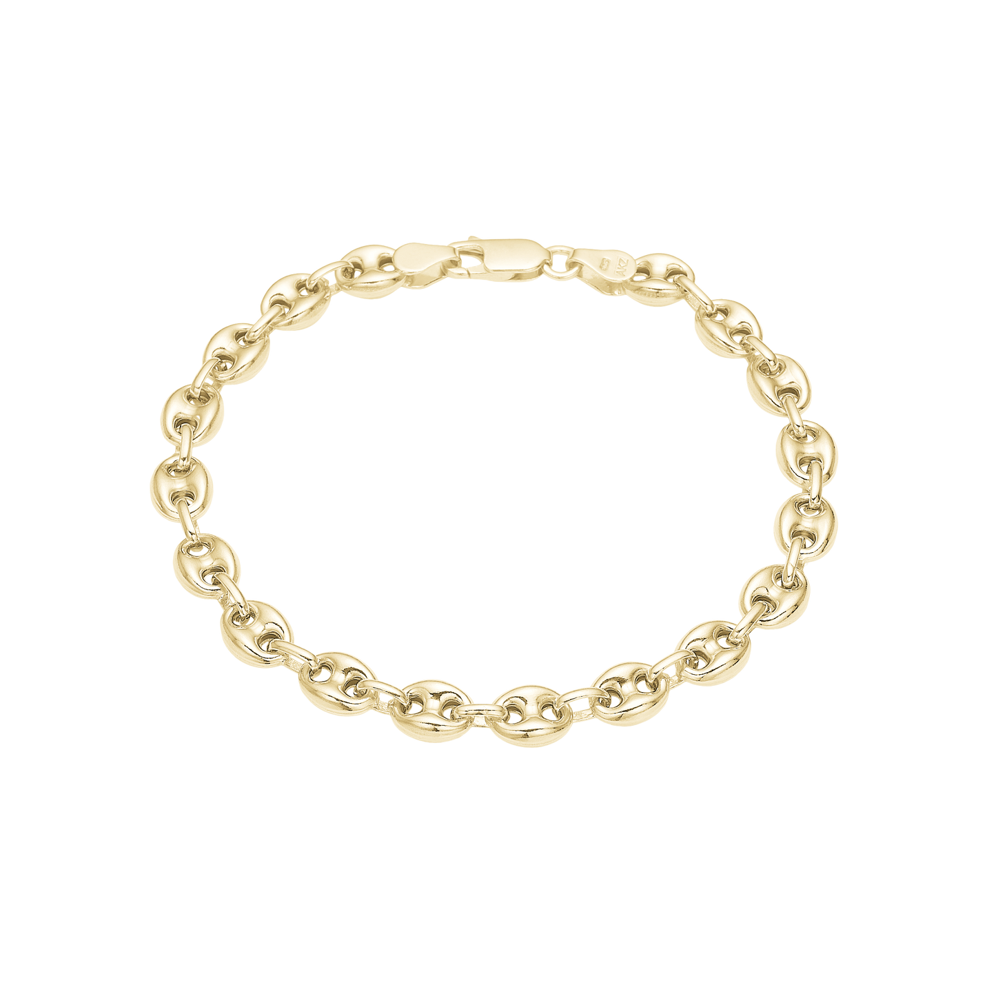 Armbånd Calabrote Forgyldt Sterling Sølv 19 cm