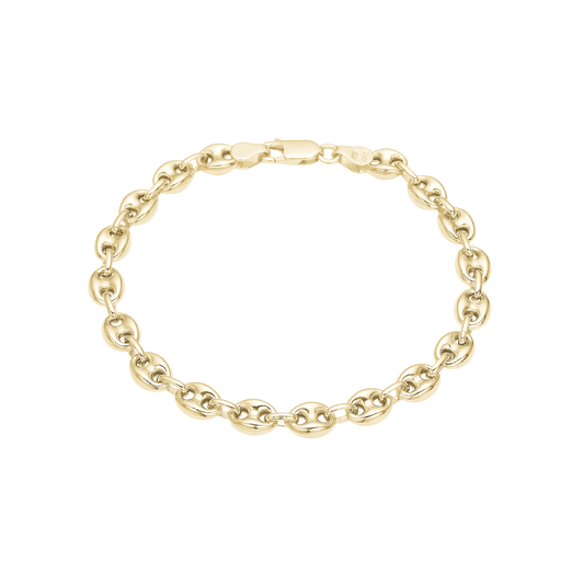 Armbånd Calabrote Forgyldt Sterling Sølv 19 cm