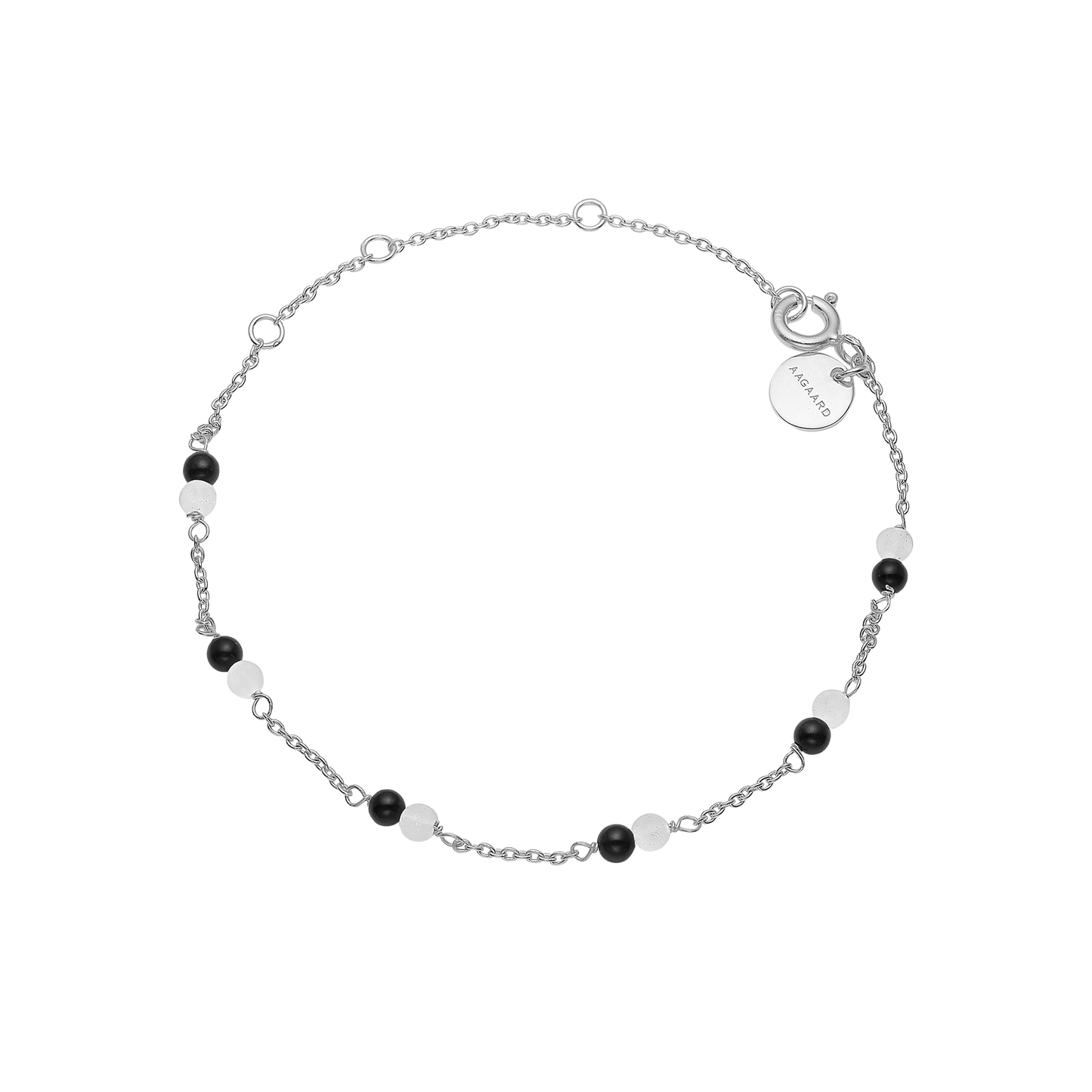 Armbånd Sort Onyx / Grøn Amazonite Sterling Sølv
